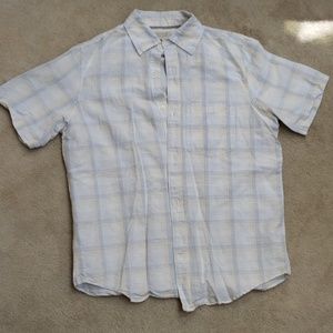 Banana  republic plaid short sleeve button up